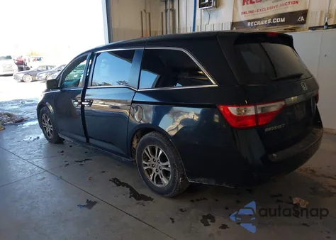 2013 Honda Odyssey Ex из США, поврежденный, VIN 5FNRL5H45DB046000